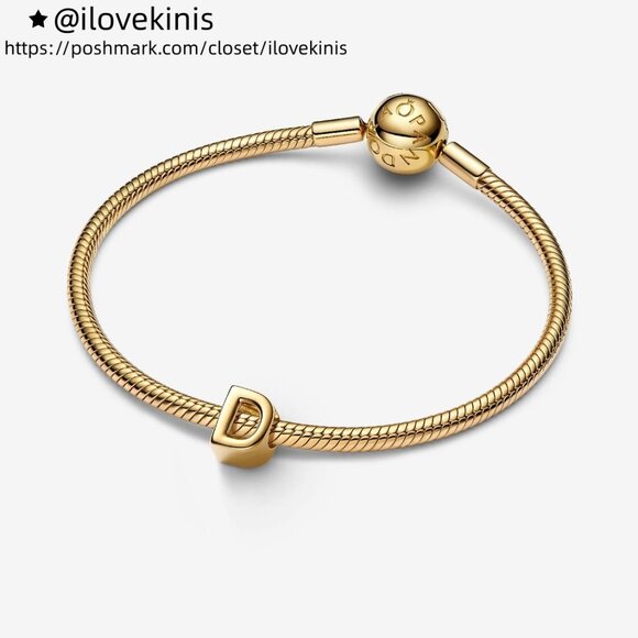 Pandora Letter D Alphabet Charm - Picture 3 of 4